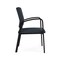 Lesro Newport Guest Chair Metal Frame, Black, RS Night Sky Upholstery NP1101 - alternate 3